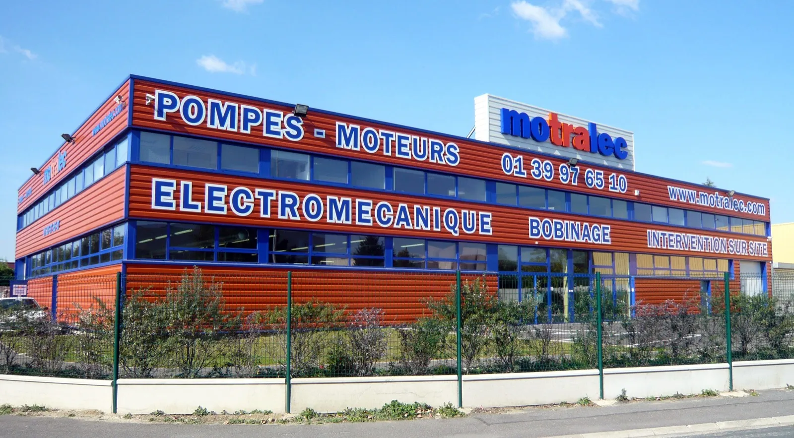 Façade de l'agence Motralec Herblay-sur-Seine, 4, rue Lavoisier