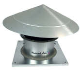 Tourelle de ventilation et désenfumage F400-120 en toiture France Air AXALIA 400°C