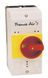 Boîtier disjoncteur magnétothermique de commande moteur France Air BOITIER DISJONCTEUR MARCHE / ARRET - 1V