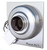 Ventilateur centrifuge mural à moteur basse consommation France Air CANAL'AIR M ECM