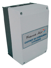 Coffret de commande 2 vitesses pour moteurs de ventilation France Air COFFRET 2 VITESSES