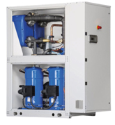 Pompe à chaleur eau-eau réversible intérieure ou extérieure France Air INVENIO WLE 40-750 KW