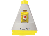 Tourelle d'extraction centrifuge à rejet vertical en polypropylène France Air IBIZA RV ECM