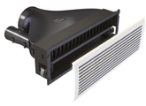 Plénum de soufflage et reprise d'air avec grille intégrée France Air TWINTOP