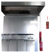 Système automatique d'extinction incendie pour cuisines professionnelles France Air PYROSAFE