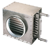 Batterie de chauffage eau chaude circulaire terminale France Air SYSTAIR EC