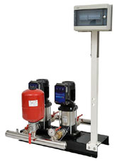 Surpresseur multicellulaire vertical avec variateur et réservoir Mr Pompes ELECTRA BOOSTER MULTI M