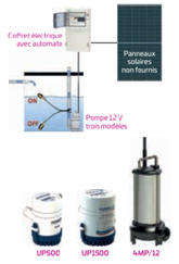 Kit de relevage solaire pour eaux prétraitées Mr Pompes EVASOL
