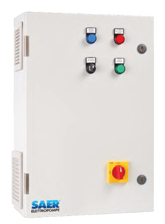 Panneau de commande pour électropompe triphasée avec démarreur progressif Saer AT5