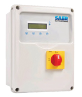 Tableau électrique pour pompe monophasée avec microprocesseur Saer AY-M