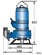 Pompe à boues submersible haute pression Sulzer (Abs) Sulzer ABS JT 110