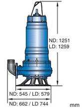 Pompe submersible de relevage pour boues Sulzer (Abs) Sulzer ABS JT 160