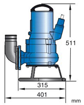 Pompe à boues submersible haute pression Sulzer (Abs) Sulzer ABS JT 30 HD