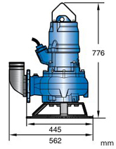 Pompe submersible de relevage pour boues Sulzer (Abs) Sulzer ABS JT 40