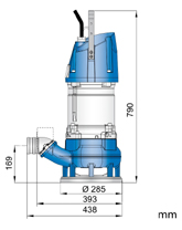 Pompe à boues submersible électrique Sulzer (Abs) Sulzer ABS XJS 50