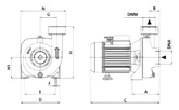 Pompe centrifuge monobloc à une roue Arven RK
