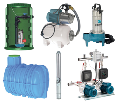 Calpeda - Pompes & Stations de relevage, Pompe chauffage / Surpression / Immergée / Piscine