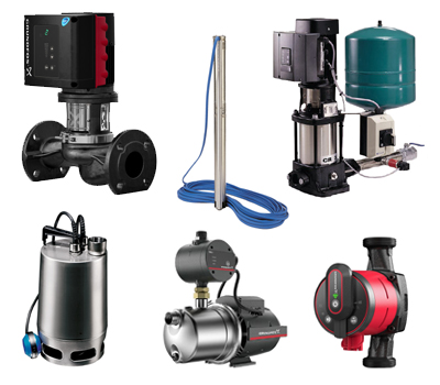 Grundfos : Pompe & Station de relevage, Chauffage, Surpression, Forage, Piscine ...