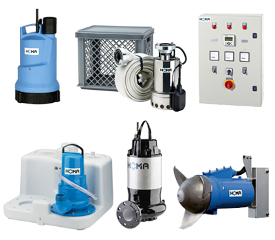 Homa - Pompes de relevage & Stations de relevage (eaux claires, eaux usées, eaux chargées)