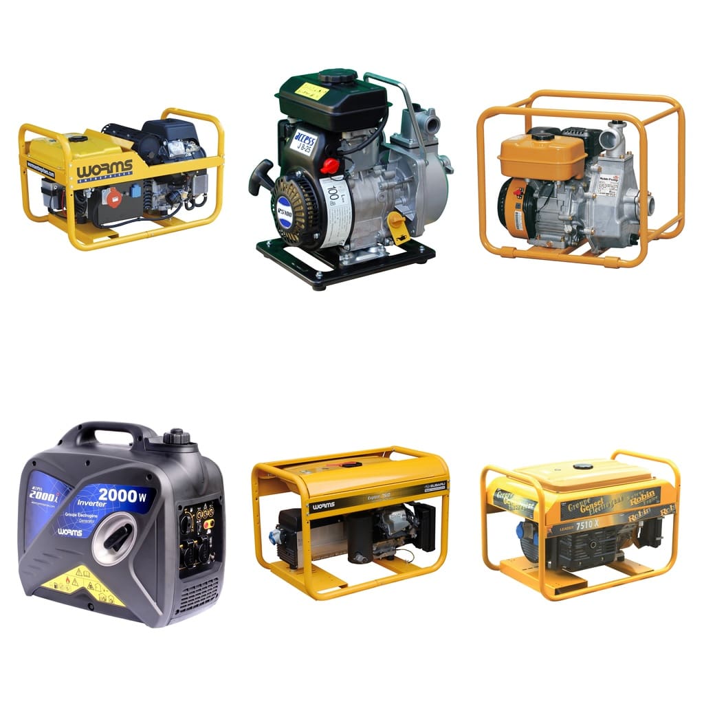 Robin - Pompe de chantier, Motopompe, Groupe électrogène