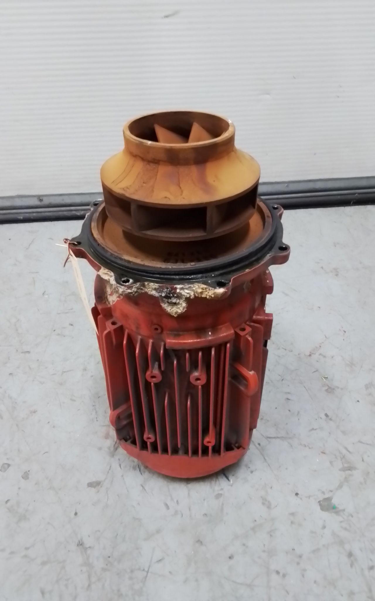 Rénovation d'une pompe industrielle Salmson JRL 408-12.5 en atelier