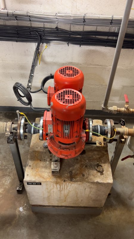 Remplacement d’une ancienne pompe Salmson JRL par une pompe Wilo France DPL pour notre client SPIE Facilities