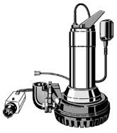 Pompe vide-cave submersible pour eaux chargées Ksb AMA-DRAINER ACR