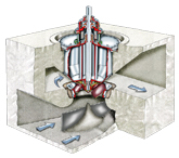 Pompe à volute en béton à roue semi-axiale Ksb BEVERON