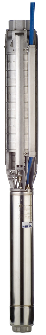 Pompe Immergée De Forage 250W – Acier Inox – Hauteur 41 M, Débit 3700 L/h – Pour Puits Profonds