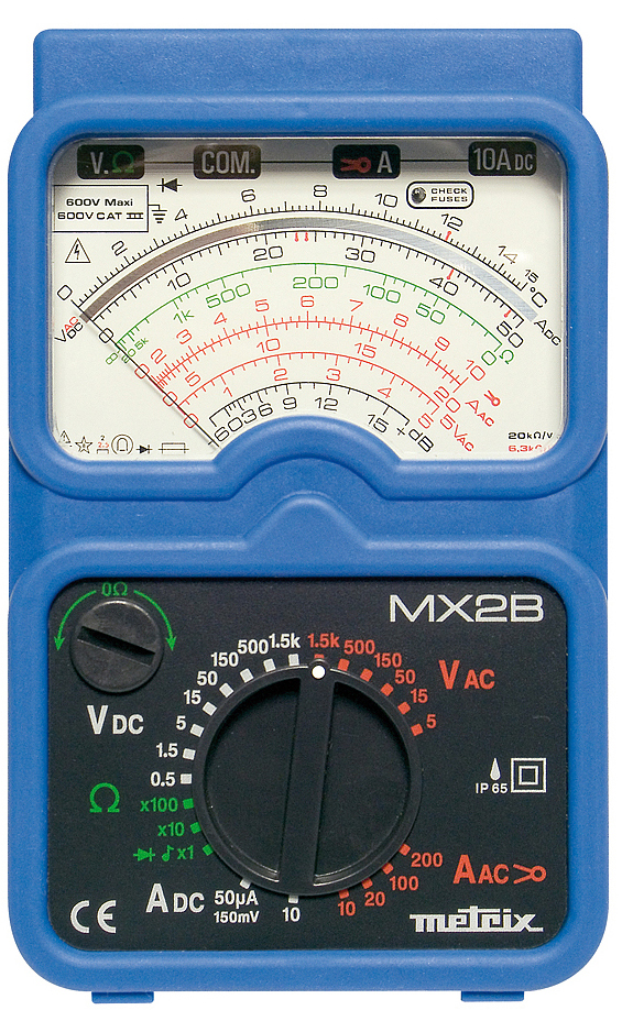 METRIX MX25 VOLTMETRE ANALOGIQUE DE TABLE