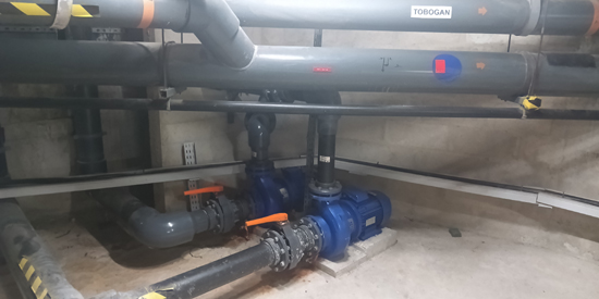 Remplacement d'une pompe Ksb ETABLOC dans un centre nautique