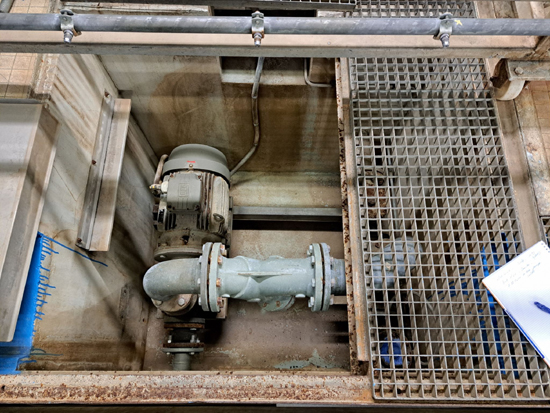 Remplacement de pompe industrielle avec adaptation de la tuyauterie