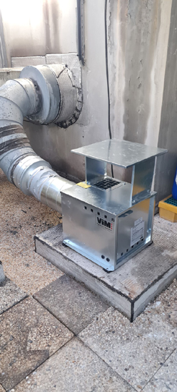 Remplacement d’un caisson de ventilation Vim en toiture avec adaptation de l’installation existante