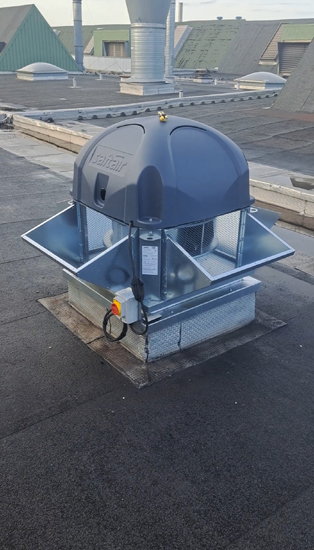 Remplacement de tourelles de ventilation en toiture terrasse à Paris