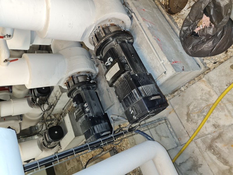 Remplacement de 6 pompes d'eau glacée Grundfos NBE à Rueil-Malmaison (Hauts-de-Seine, 92500)