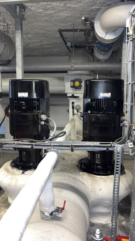 Remise en état d'une pompe d'eau glacée Grundfos TPD 150-220 à Colombes (Hauts-de-Seine, 92700)