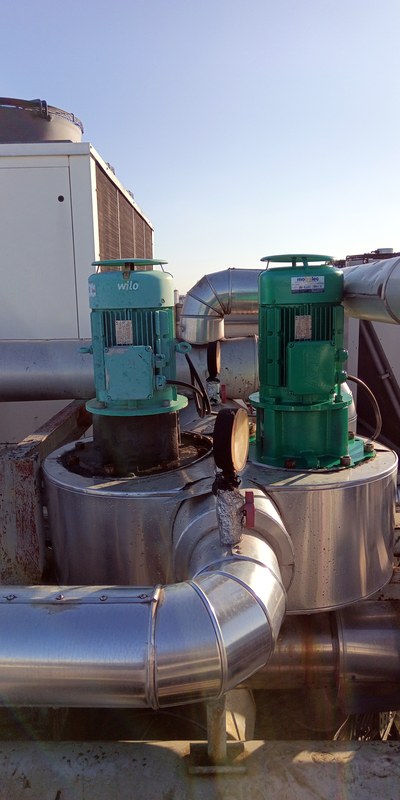 Remise en état d'une pompe d'eau glacée Wilo DL 50/260 à Paris 16e (75016)