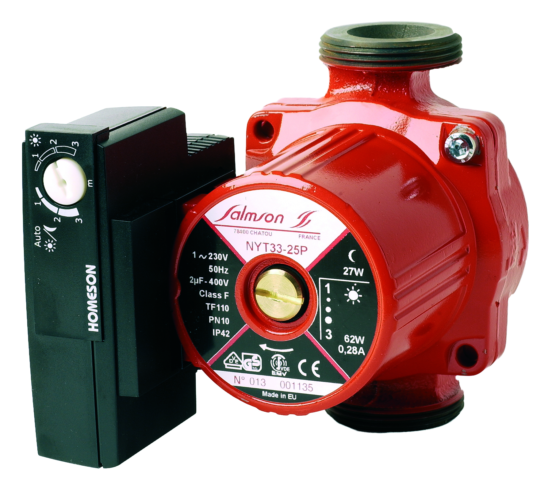 Pompe Monobloc Salmson sur Socle NRG1144 de 35 à 92 m3/h entre 14,4 et