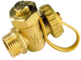 Robinet à boisseau foncé mâle avec bouchon Sferaco 1303