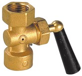 Robinet porte-manomètre à décompression femelle-femelle Sferaco 1305