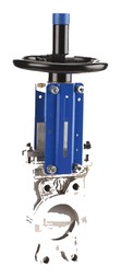 Vanne à guillotine unidirectionnelle en inox revêtue Sferaco 173