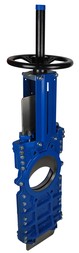 Vanne à guillotine à pelle traversante revêtue Sferaco 179