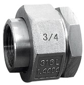Raccord de réparation union 3-pièces en inox taraudé Sferaco 2065