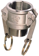 Raccord rapide à cames mâle en inox Sferaco 2242 Coupleur B
