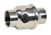 Clapet de non-retour inox à simple guidage Sferaco 327 Inox 304 femelle-femelle