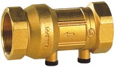 Clapet de non-retour femelle mâle en laiton Sferaco NON RETOUR 341 2 BOUCHONS POLYAMIDE 1/4 EA 3045