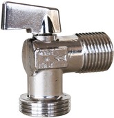 Vanne à sphère laiton chromé équerre pour machine à laver Sferaco 685