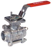 Vanne à sphère en acier inoxydable 3 pièces PN40 Sferaco 747 748-749