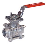 Vanne à boisseau sphérique inox 3 pièces à souder Sferaco 749 RTS
