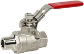 Vanne à boisseau sphérique en acier inoxydable passage intégral Sferaco 789 Mâle - Femelle